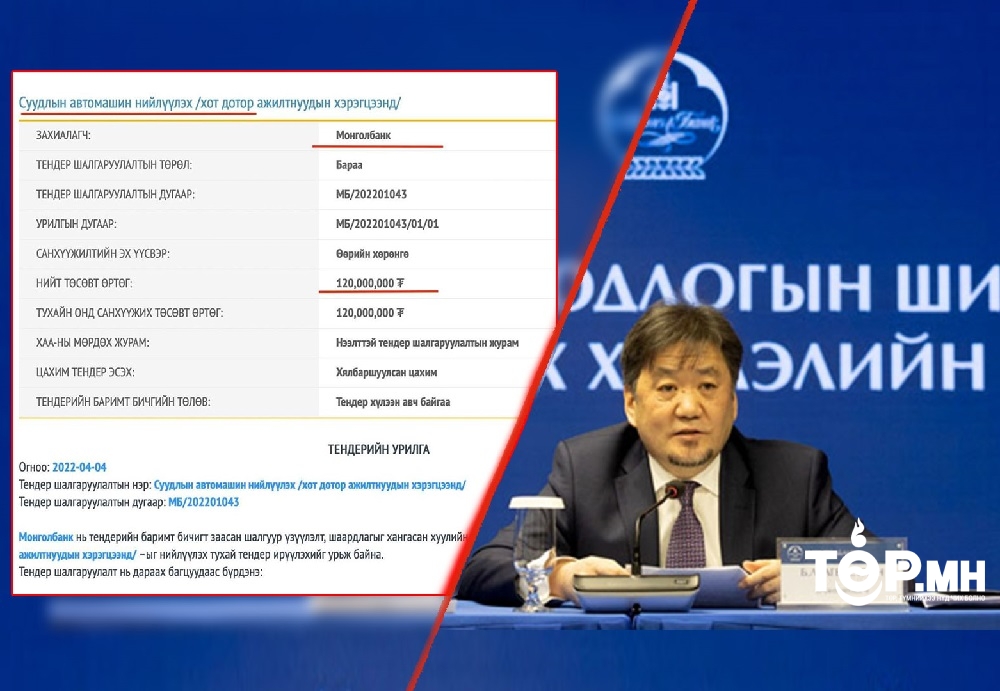 Монголбанкны ерөнхийлөгч Б.Лхагвасүрэн 120 сая төгрөгөөр суудлын автомашин авах ТЕНДЕР зарлалаа