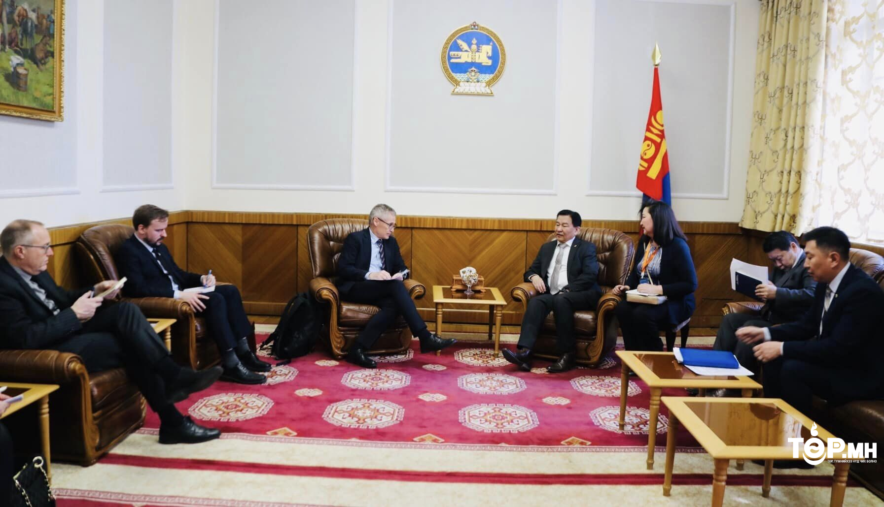 БХБ-ын сайд Ц.Даваасүрэн Данийн Хаант Улсаас БНХАУ-д суугаа Элчин сайд Томас Өстрип Мөллерийг хүлээн авч уулзлаа