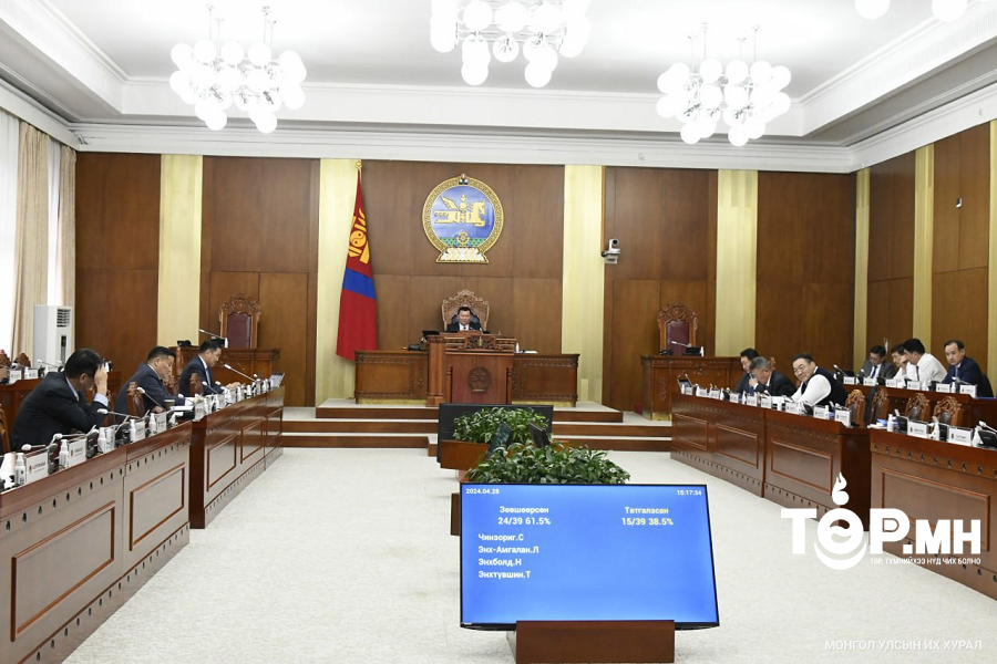 “Монгол Улсын шүүх эрх мэдлийн хөгжлийн бодлого батлах тухай” Улсын Их Хурлын тогтоолын төслийг батлав