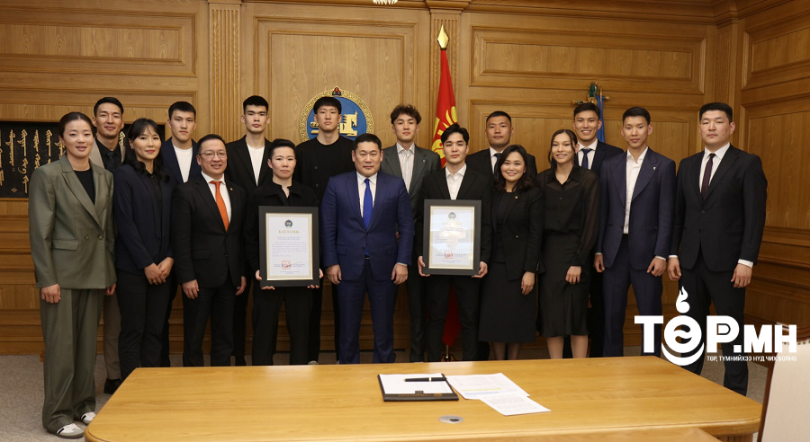 Сагсан бөмбөгийн 3х3 шигшээ баг тамирчдыг “Go Mongolia” элчээр өргөмжлөн батламж гардууллаа