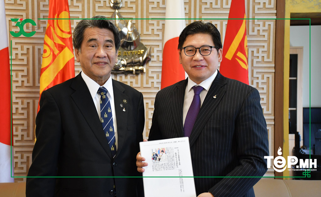 Япон улсын Шизуока мужийн Яйзү хотын засаг дарга Накано Хиромичи Чингэлтэй дүүрэгт айлчиллаа