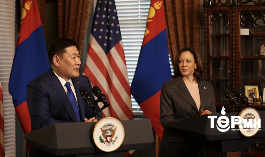 Ерөнхий сайд Л.Оюун-Эрдэнэ Америкийн Нэгдсэн Улсын Дэд Ерөнхийлөгч Камала Харристай албан ёсны хэлэлцээ хийлээ