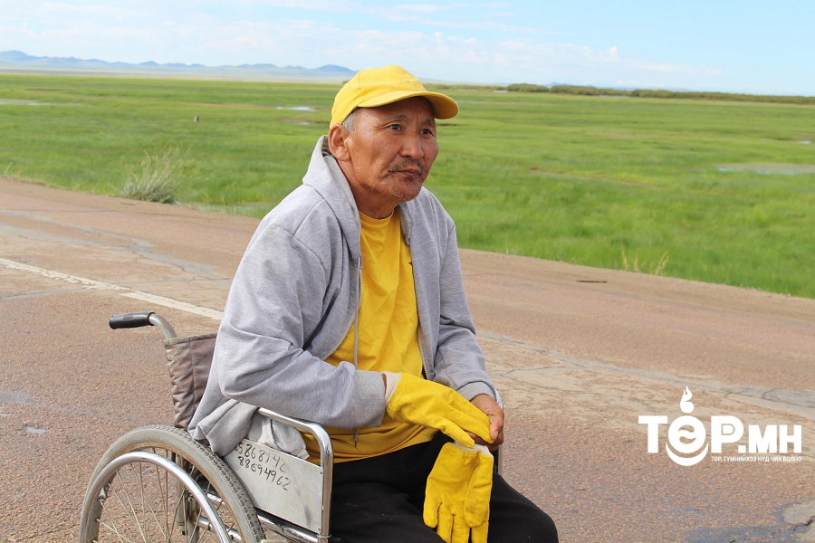 Тэргэнцэртэй иргэн Д.Батхуяг 660 км замыг туулна