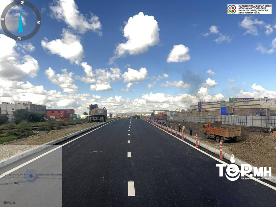 Таван шарын нүхэн гарцын авто замыг асфальт бетоноор хучиж эхэллээ