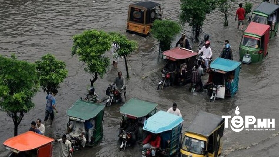 Пакистанд хүчтэй үер буусны улмаас 187 иргэн амь үрэгдэж, 2293 барилга байгууламж сүйтжээ