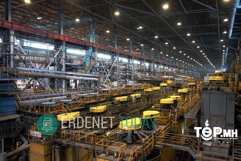 Эрдэнэтийн Баяжуулах үйлдвэр оны эхний 4 сард 55 мянган тонн хүдэр илүү боловсрууллаа