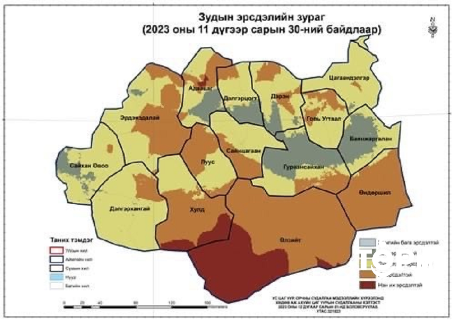 Бэлчээрийн өвс ургамал цасанд дарагдах, улмаар мал бэлчих боломжгүйд хүрсэн байна