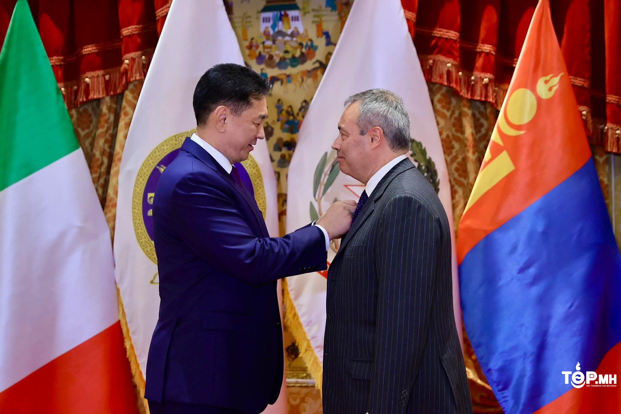Монгол, Италийн харилцааг хөгжүүлэхэд үнэтэй хувь нэмэр оруулсан иргэдийг шагналаа