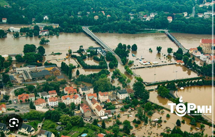 Европын зарим бүс нутаг үргэлжилсэн борооны улмаас үерт автаад байна