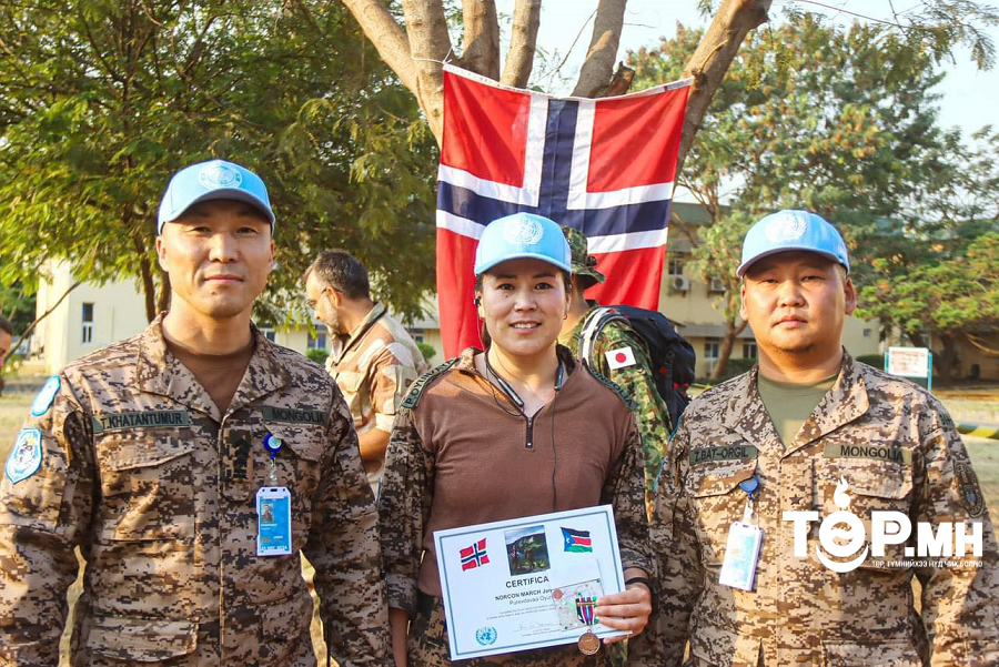 Энхийг сахиулагчдын дунд зохион байгуулсан маршийн тэмцээнд тэргүүллээ
